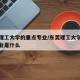 东莞理工大学的重点专业/东莞理工大学的重点专业是什么