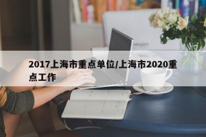 2017上海市重点单位/上海市2020重点工作